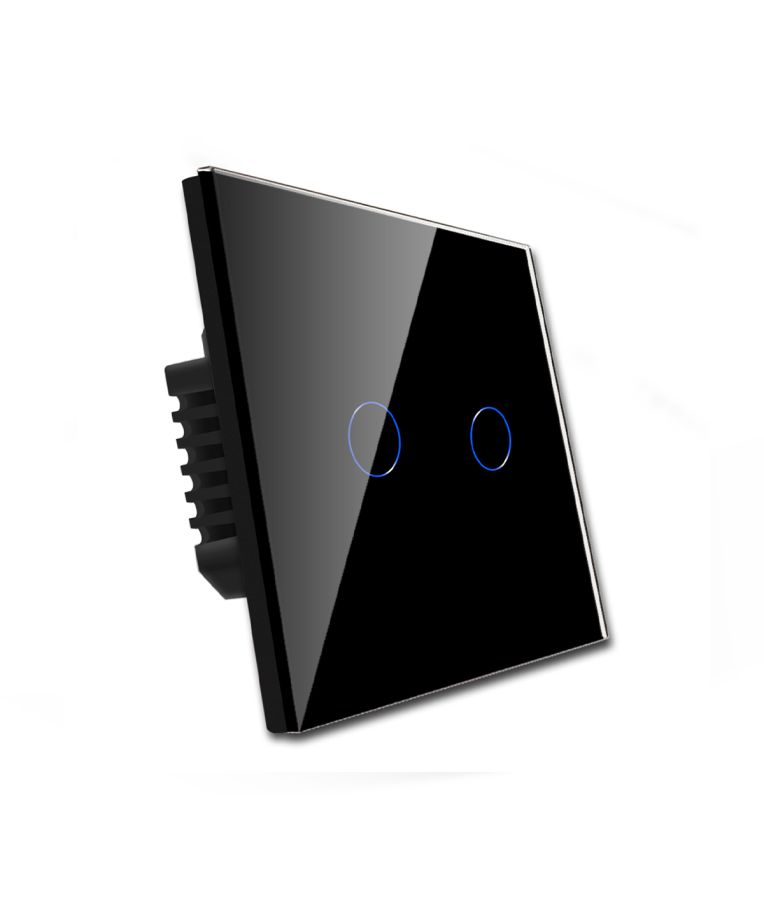 WiFi dvipolis sensorinis jungiklis Feelspot, juodas 800W 4