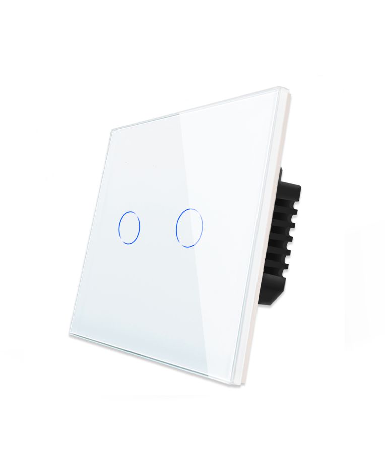 WiFi dvipolis sensorinis jungiklis Feelspot, baltas 800W 3