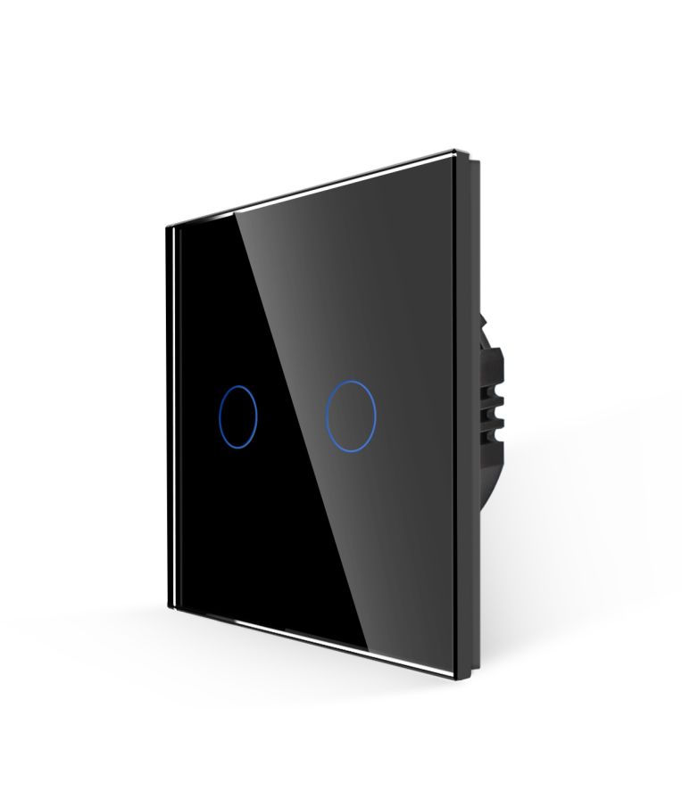 Dvipolis sensorinis jungiklis Feelspot, juodas 500W 2