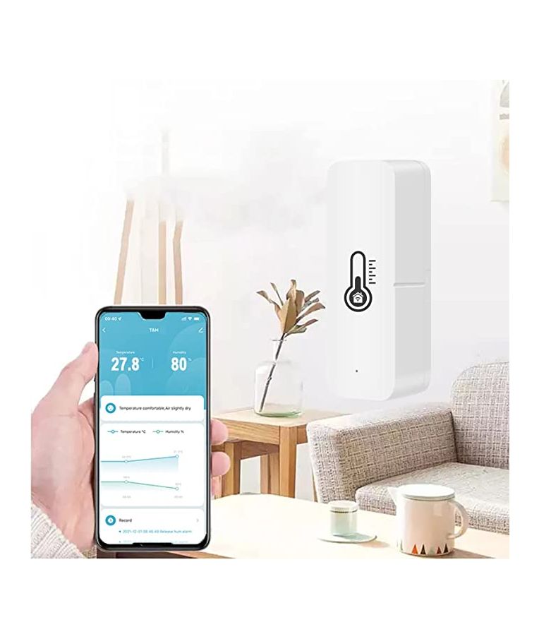 Temperatūros ir drėgmės jutiklis Feelspot FS-TH03W WiFi, Tuya 4