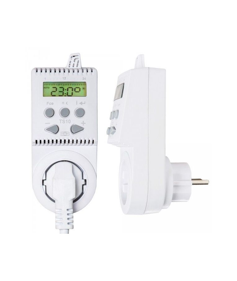 Kištukinis programuojamas patalpos termostatas (termoreguliatorius) TS10, 16A 2