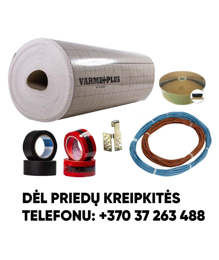 Infraraudonųjų spindulių šildymo plėvelė Varme Plus 4