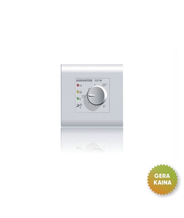 Neprogramuojamas elektromechaninis patalpų termostatas Euroster 1316P (prekė su trūkumais) 1