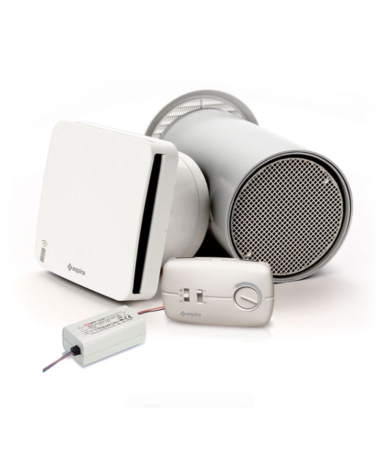 Sieninis mini rekuperatorius Aspira Ecocomfort 160 1
