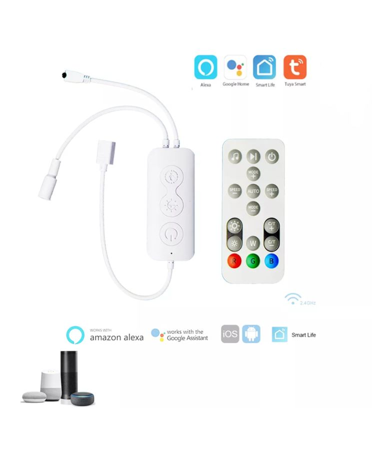 Išmanioji LED juosta su valdikliu Feelspot FS-ICC02W 5m Wi-fi, Tuya 3