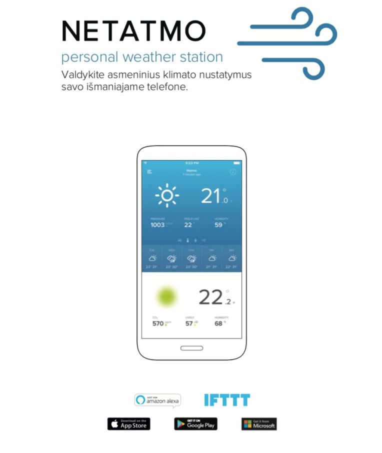 Išmanioji Smart Home stotelė Netatmo 3