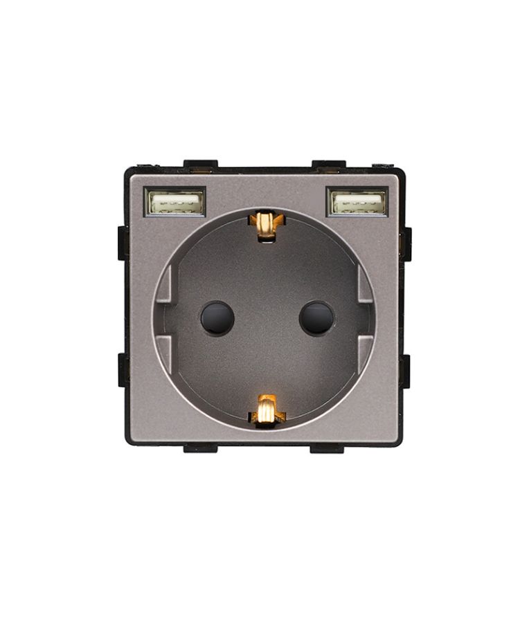 Kištukinis lizdas su USB Feelspot 1