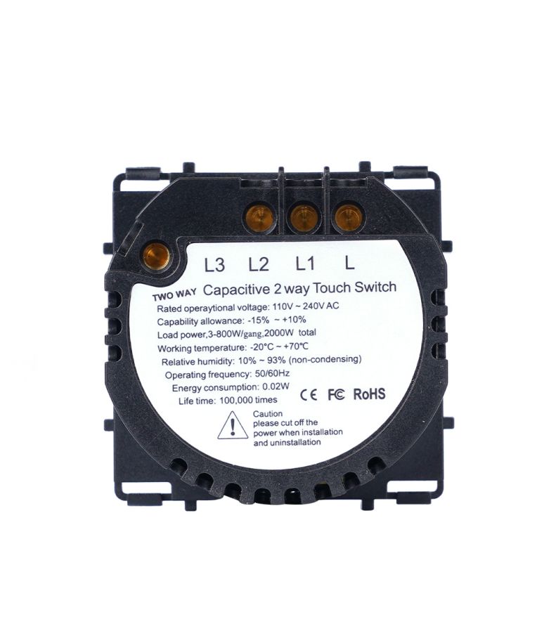 Dvipolis sensorinis jungiklis – perjungėjas Feelspot FSSW202L, 800W 3