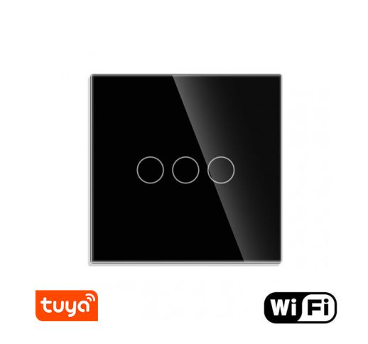 WiFi tripolis sensorinis jungiklis Feelspot, juodas 800W