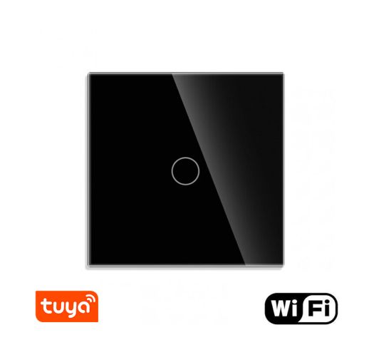 WiFi vienpolis sensorinis jungiklis Feelspot, juodas 800W