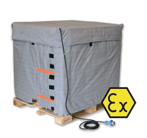 Aukštos apsaugos klasės šildantis anglies pluošto apklotas Rimatek TQ-EX (kubinei talpai) [ATEX]