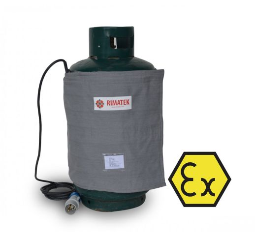 Aukštos apsaugos klasės šildantis anglies pluošto apklotas Rimatek TG-EX (dujų balionams) [ATEX]
