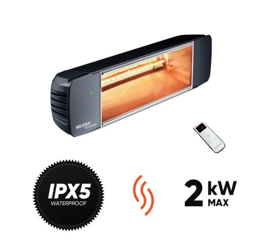 Halogeninis infraraudonųjų spindulių šildytuvas Heliosa Hi Design 77 Radio 