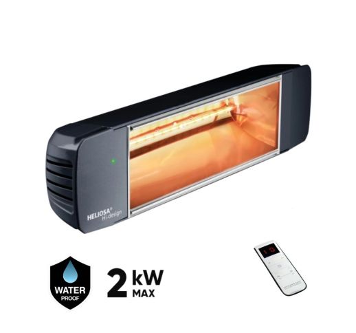 Halogeninis infraraudonųjų spindulių šildytuvas Heliosa Hi Design 77 Radio