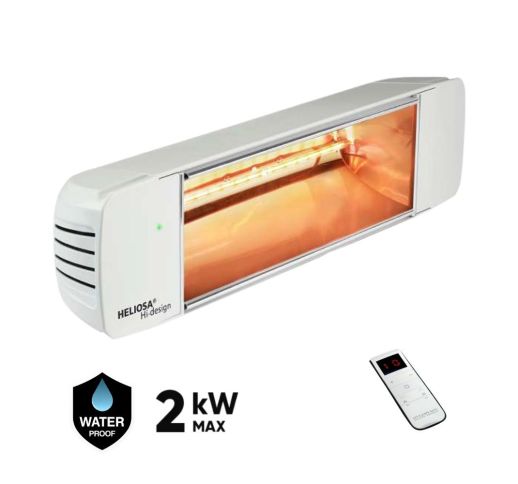 Halogeninis infraraudonųjų spindulių šildytuvas HELIOSA HIGH DESIGN 77 RADIO