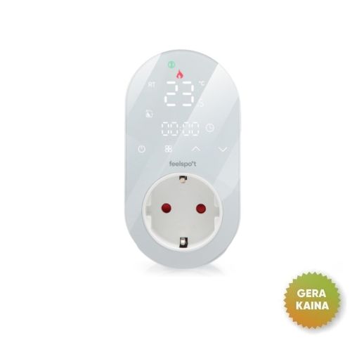 Kištukinis Wi-Fi termostatas Feelspot WH22.09 Tuya (prekė su trūkumais)
