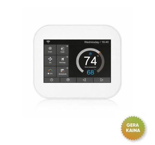 Elektroninis WI-FI termostatas (termoreguliatorius) MC6 (prekė su trūkumais)