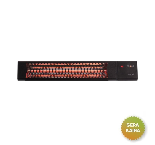Halogeninis infraraudonųjų spindulių lauko šildytuvas Sunred Dark Smart WiFi (prekė su trūkumais)