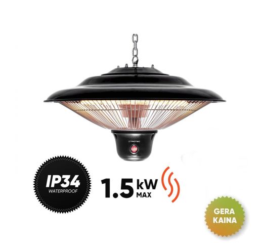 Anglies pluošto infraraudonųjų spindulių šildytuvas Trotec IR 1500 SC (prekė su trūkumais)