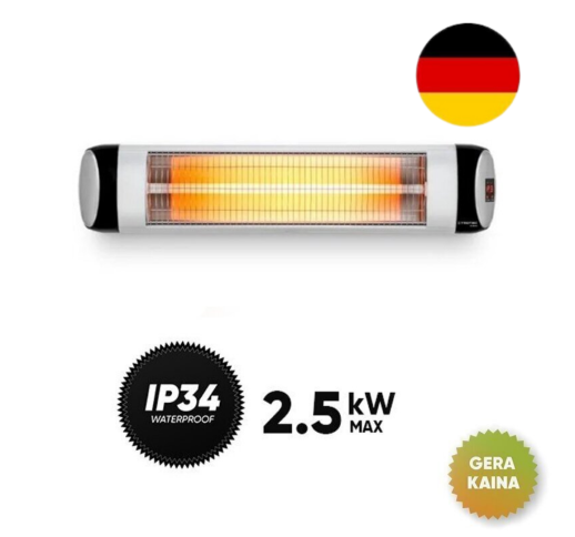 Kvarcinis infraraudonųjų spindulių šildytuvas Trotec IR 2570 S (prekė su trūkumais)