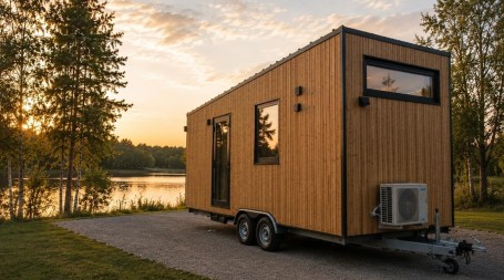 Elektrinio grindinio šildymo sprendimas mobiliuose moduliniuose nameliuose