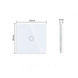 Vienpolis sensorinis jungiklio dangtelis Feelspot, baltas, 86x86mm 4