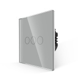WiFi tripolis sensorinis jungiklis Feelspot, pilkas 800W 2