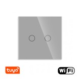 WiFi dvipolis sensorinis jungiklis Feelspot, pilkas 800W 1