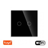 WiFi dvipolis sensorinis jungiklis Feelspot, juodas 800W 1