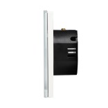 WiFi dvipolis sensorinis jungiklis Feelspot, baltas 800W 5