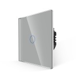 WiFi vienpolis sensorinis jungiklis Feelspot, pilkas 800W 2
