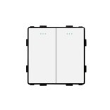 Dvipolis mechaninis kryžminis jungiklis perjungėjas Feelspot FSMJ2G3W, baltas