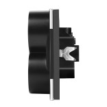 Dvigubas kištukinis lizdas Feelspot FSKL210B, juodas