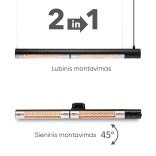 Halogeninis infraraudonųjų spindulių šildytuvas Trotec IR 2200 8