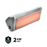 Halogeninis infraraudonųjų spindulių šildytuvas HELIOSA 9.1 (su šviesą slopinančiu stiklu)