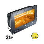 Aukštos apsaugos klasės halogeninis infraraudonųjų spindulių šildytuvas HELIOS RADIANT SAFE INDUSTRY [ATEX] 1