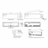 8 zonų laidinis centrinis valdiklis Feelspot CBOX26.08