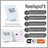 Išmanus programuojamas termostatas Feelspot WTH26.16RF WiFi, Tuya