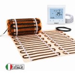 Grindinio šildymo tinklelis Warmset BLACK, 85W + programuojamas termostatas Feelspot WTH51.36 NEW