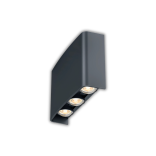 Sieninis lauko šviestuvas Braytron VECTOR LED, 6 W, tamsiai pilkas 1