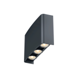 Sieninis lauko šviestuvas Braytron VECTOR LED, 6 W, tamsiai pilkas 1