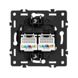 Dvigubas interneto lizdas CAT 6 Feelspot FSIN2CAT6W, baltas 2