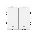 Dvipolis išmanus mechaninis jungiklis Feelspot FSMJZ2W Zigbee, Tuya, 1000W, baltas 1