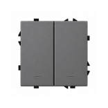 Dvipolis išmanus mechaninis jungiklis Feelspot FSMJZ2G Zigbee, Tuya, 1000W, pilkas 1