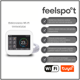Elektroninis WI-FI termostatas (termoreguliatorius) Feelspot WTH07.36 white, Tuya 