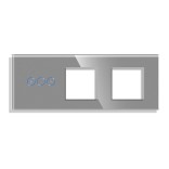 Dimerio dangtelis su dviviečiu rėmeliu Feelspot, pilkas 1