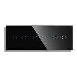 Trivietis dvipolis sensorinis jungiklio dangtelis Feelspot, juodas 1