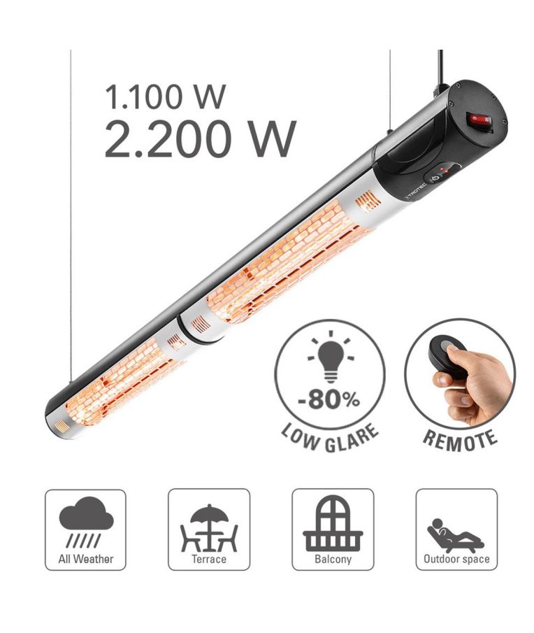 Halogeninis infraraudonųjų spindulių šildytuvas Trotec IR 2200 