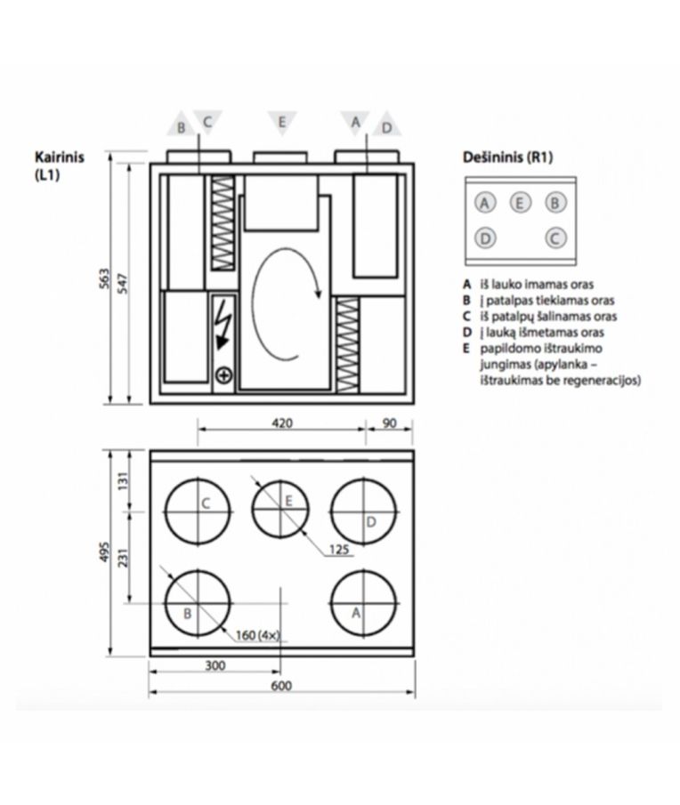 Rekuperatorius Domekt R 400 V