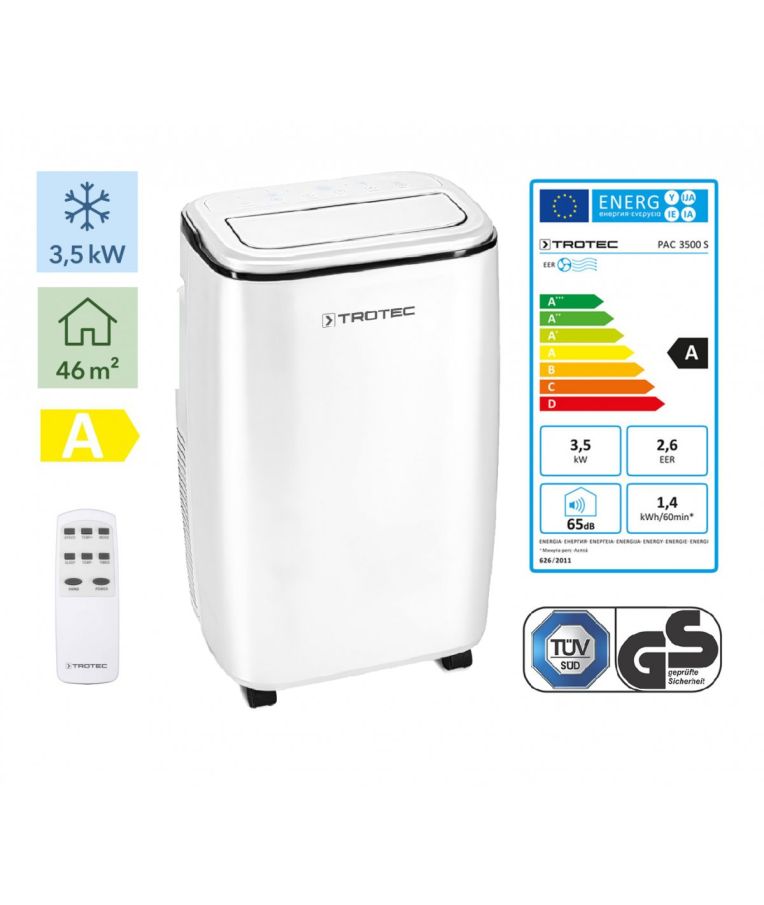  Mobilus oro kondicionierius Trotec PAC 3500 S ir lango tarpinė Trotec AirLock 100